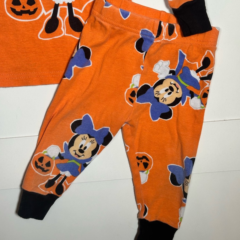 Disney Baby Minnie Mouse Halloween Pajama Set Size 12M - Picture 3 of 6